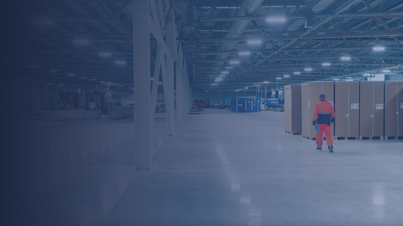 Cold storage facility interior